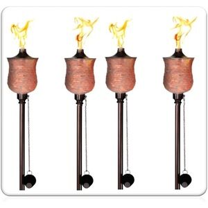 4 Pcs Garden Torch for Outdoor 4-in-1